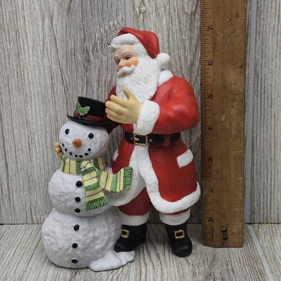 Vintage Lenox 1999 Santa Snowman Porcelain Figurine Limited Edition Christmas De - Picture 8 of 11